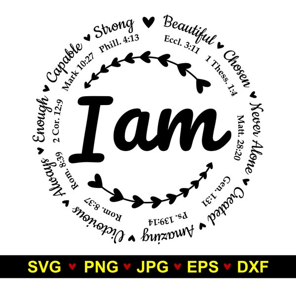 I Am Svg - Etsy