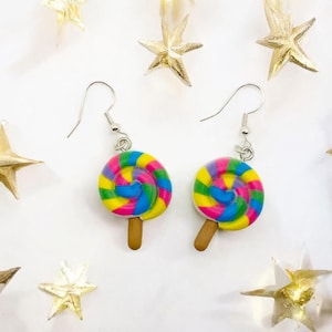 Boucles d’Oreilles Fantaisie – Sucette wielokolorowy -