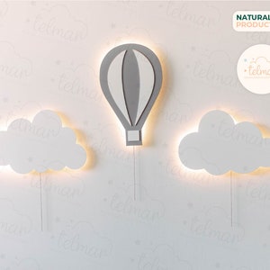 Cloud Nursery Wall Light, Cloud Light, Cloud Night Light, Baby Room Decor, Christmas Gift, Baby Night Light, Led Night Light, Gift For Kids
