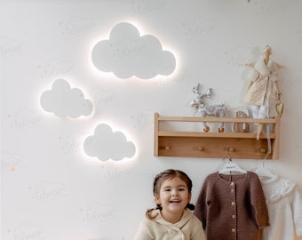 Wolkenlicht Individuelles Nachtlicht Baby Nachtlicht Nachttischlampe Nachtlicht für Kinder Mondlampe Personalisiertes Geschenk Kinderzimmer Wanddekoration Kinderzimmer