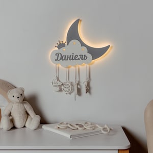 Personalized Birth Stats Night Light – Custom Baby Name Lamp – Nursery Wall Decor – Birthday or Christening Gift – Newborn Keepsake