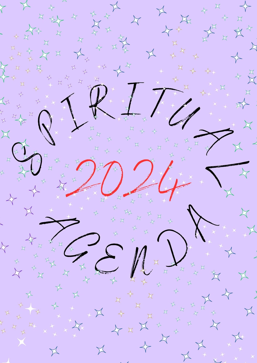 2024 Spiritual Planner Agenda Awaeking Journal Etsy