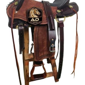 Endurance Hornless Handmade Comfort Trail Without Horn Leather Equestrian Horse Saddle Adult 14-18 inches Seat Available Free Shipping
