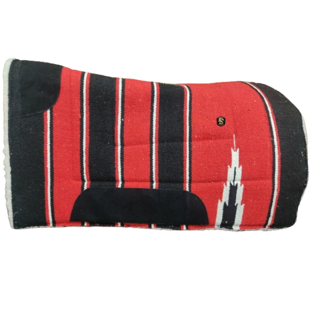 Tough 1 Sierra Cutback/Build-Up Saddle Pad With Fleece Bottom - Horse Riding Pad