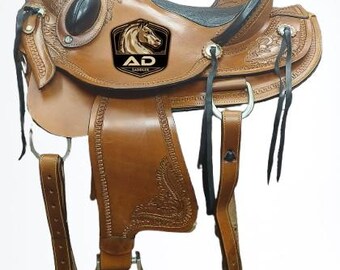 Leather Western Ranch Roping Horse Saddle Wade Roper Tree A Fork Work
