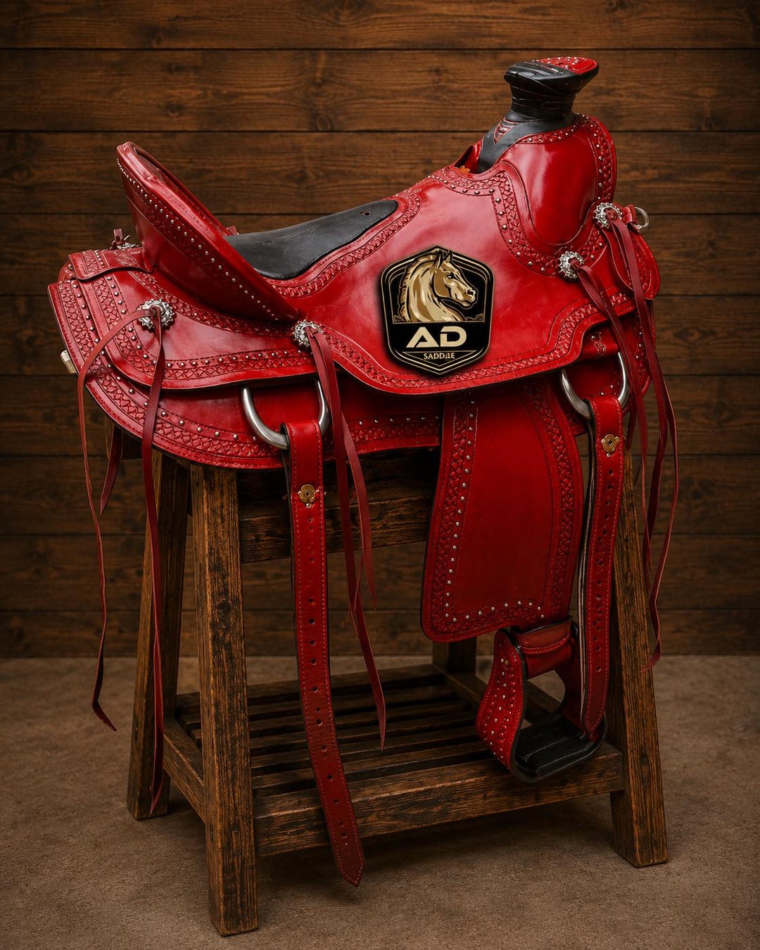 Wade Tree Soft Seat A Fork Roping Ranch Work Genuine Leather Padded ...