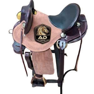 Handmade Comfort Trail Without Horn Leather Endurance Hornless Equestrian Horse Saddle Adult 14-18 inches Seat Available Free Shipping