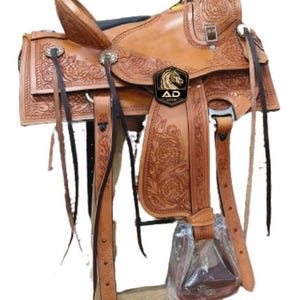 Free Shipping Wade Tree A Fork Roping Ranch Work Leather Premium Western Horse Saddles Handmade Equestrian Trail Tack Pony &Adult 10-18 inch