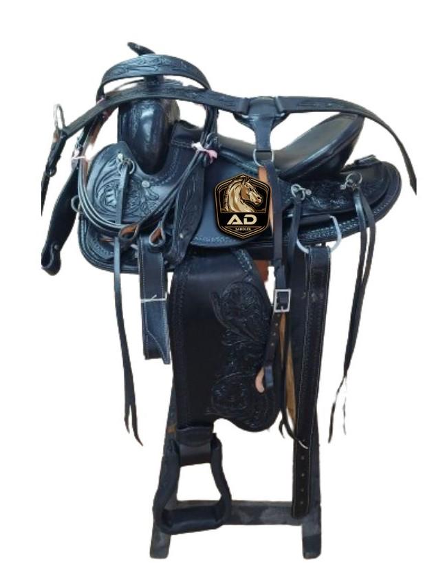 Selle Cheval Billy Cook - Flancs Dos RCA Et Billets - Cuir - Neuve