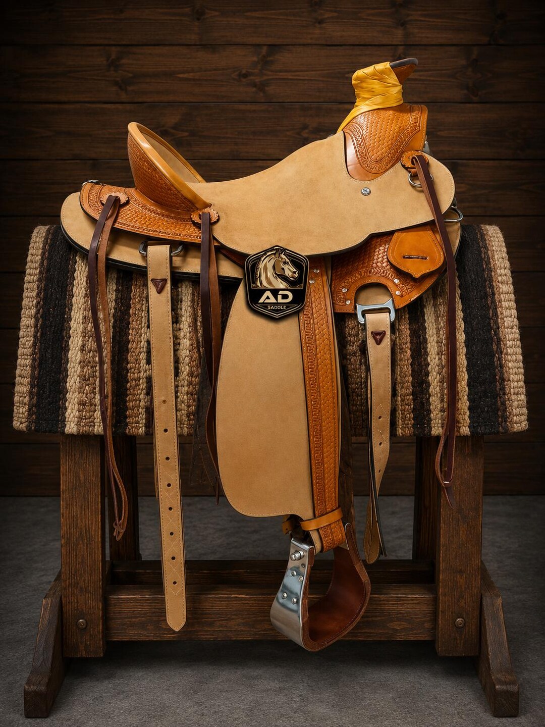 Wade Tree A Fork Roping Ranch Work Custom Saddle Leather Western Horse ...