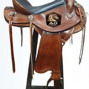 Endurance Hornless Handmade Comfort Trail Without Horn Leather Equestrian Horse Saddle Adult 14-18 inches Seat Available Free Shipping