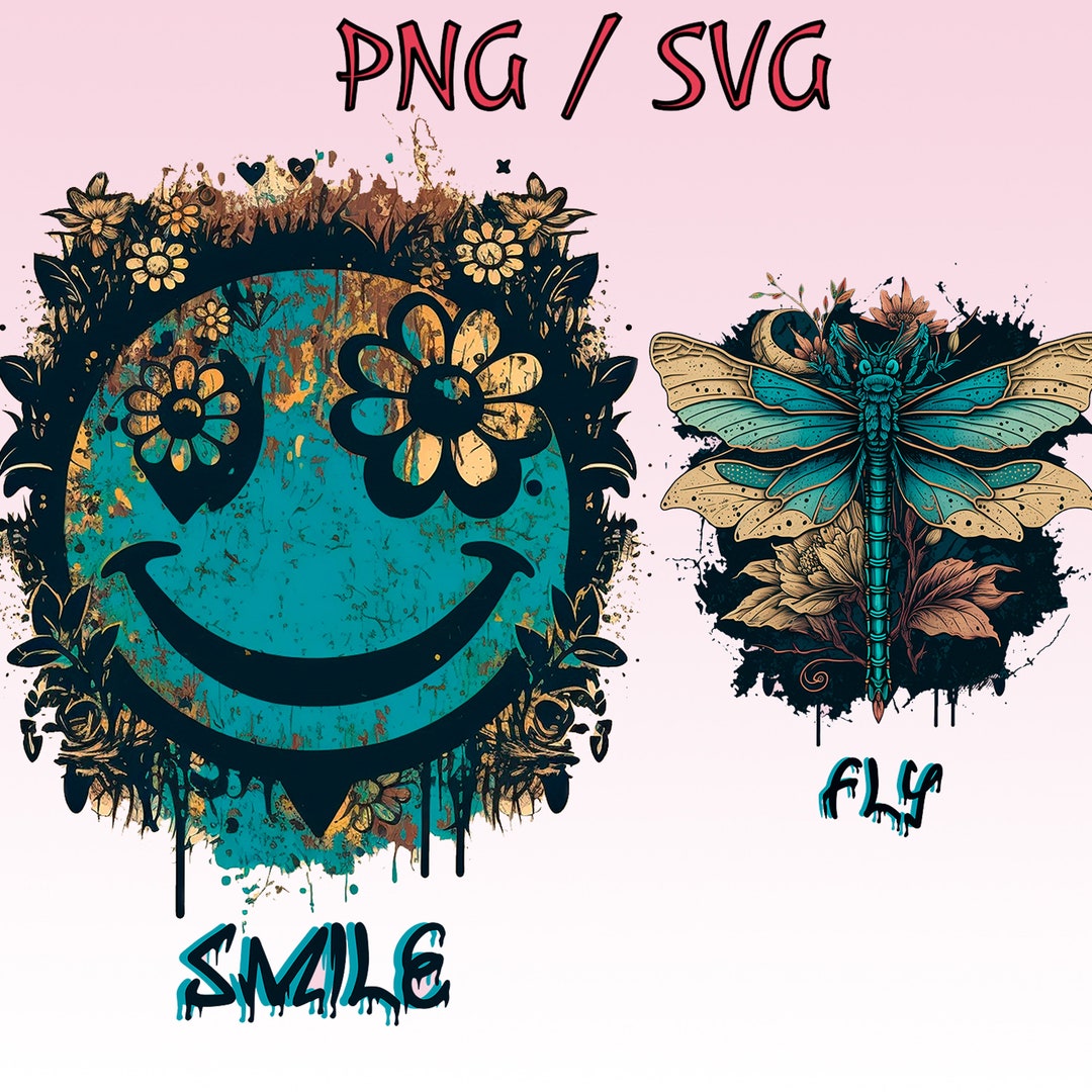 Smiley Face Svg I Sublimation Designs for Quirky Home Decor Etsy