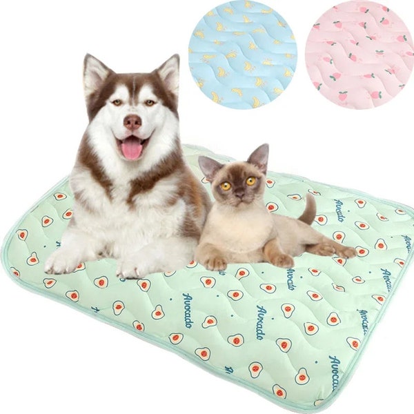 Dog Cat Mat Cooling Summer Pad Mat for Dogs Cat Blanket Sofa Breathable Pet Dog Bed Summer Washable for Small Medium Large