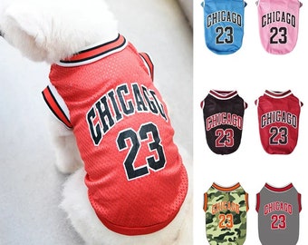 Dog Summer Clothes Mesh Breathable Sport Dog Jersey Basketball Clothes Puppy T-Shirt Summer Pet Cat Shirts For Dogs