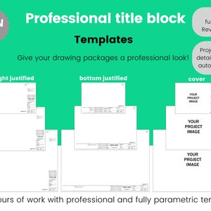 Revit-Titelblock-Layout-Familienvorlage für Architekten, Innenarchitekten | Professionell, ästhetisch, vollständig anpassbar und parametrisch