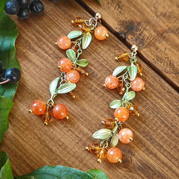 Autumn berry earrings