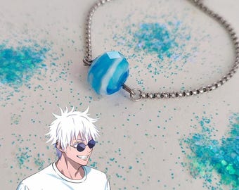 Satoru Gojo inspiriertes handgefertigtes Armband