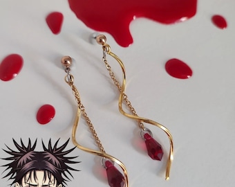 Choso Kamo inspired earrings - Jujutsu Kaisen - PREORDER