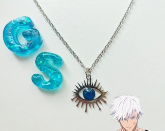 Satoru Gojo six eyes necklace - handmade resin necklace - Jujutsu kaisen inspired