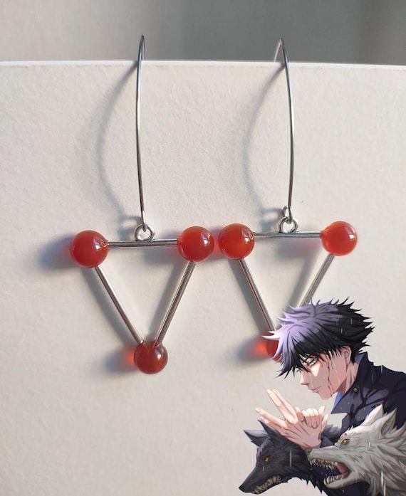 Pre order - Fushiguro Megumi inspired earrings - Jujutsu Kaisen