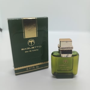 1987 Baglietto by Baglietto Eau de toilette  5ml 0.17 Fl. Oz. Miniature Splash For Men Rare Vintage