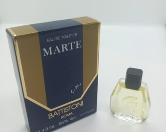 1986 Marte di Battistoni Eau de Toilette 4,9 ml Vintage Raro