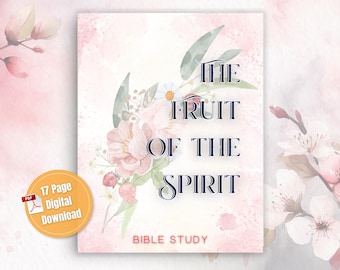 Fruit of the Spirit Bible Study: 17-Page Printable Prayer Journal (PDF Download