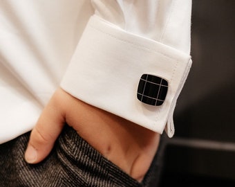 Stain Resistant, Iron Free White Dress Shirt for Baptism, Uniform, Church functions & Wedding - French Cuffs