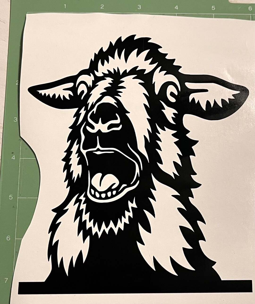 Peeking Goat Decal, Car Decal, Window Decal, Funny Car Decal, Bumper ...