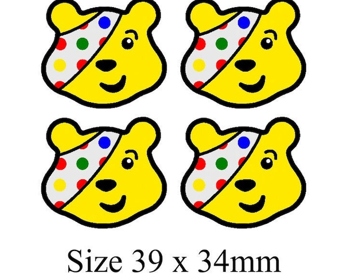 Pudsey (Children in Need) Temporary Tattoo x 4