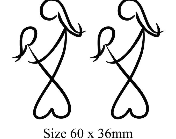 Mother and Daughter Temporary Tattoo (Set of 4)