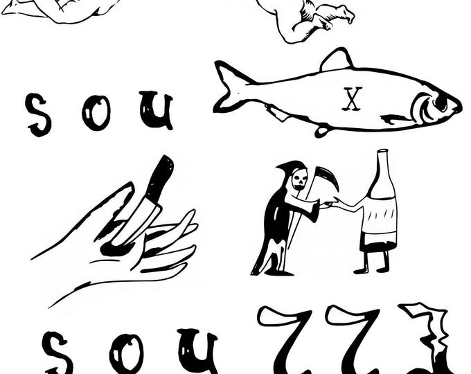 Carmy from the Bear Temporary Tattoo Set