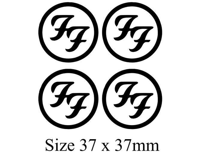Foo Fighters Face Tattoos ( Set of 4 )