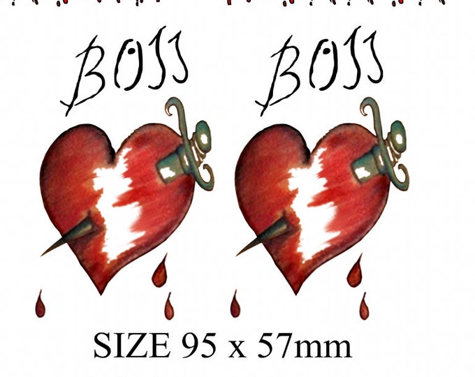 2x  Rocky Horror Frank N Furter BOSS Tattoo