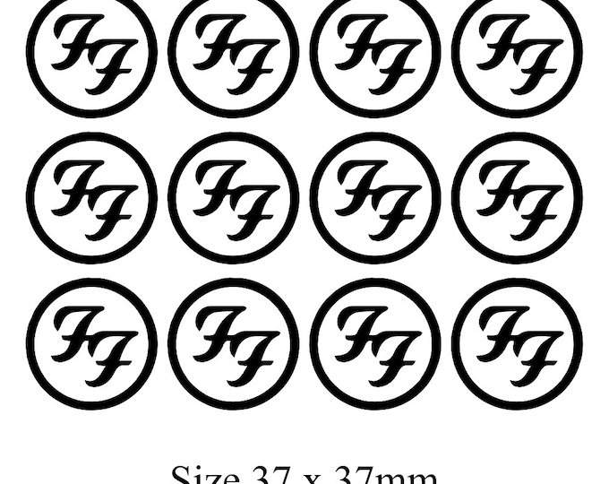 Foo Fighters Face Tattoos x 12