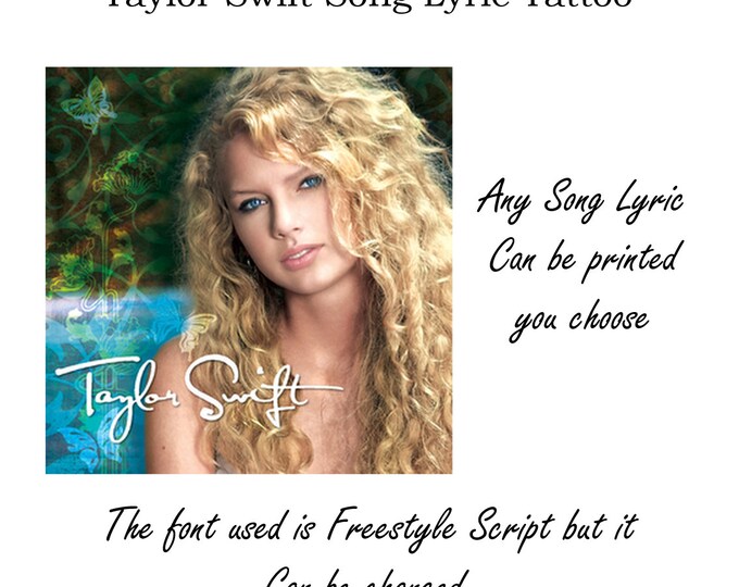 Taylor Swift Song Lyric Tattoo
