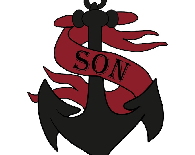 Mama Fratelli Inspired Anchor Temporary Tattoo