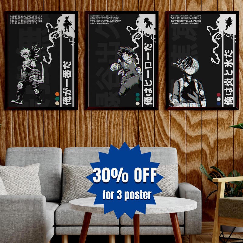 My Hero Academia Posters - Etsy
