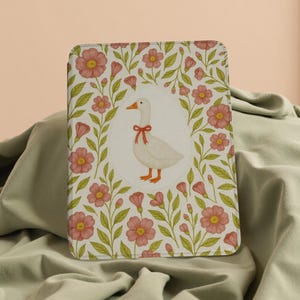 Cute Goose Flower Kindle Paperwhite Case for 12th/11th/10th Gen, 6.8&quot; Colorsoft Cover with Auto Wake/Sleep Fits Paperwhite 1/2/3/4