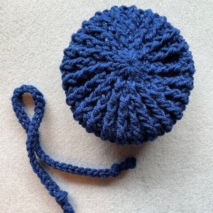 Blythe Doll Hat and Scarf Set - Blue Sparkle