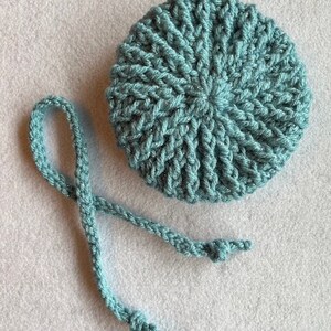 Blythe Doll Beret and Scarf Set - Teal Sparkle