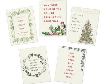 Home Blessing Cards for Christmas/Holiday Season/Winter