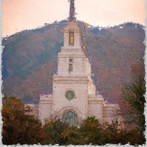 Layton Utah Temple art photo download