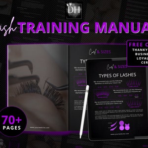 70+ Lash extension training template, lash Extension Training Manual, lash training template, lash training book editable, lash aftercare