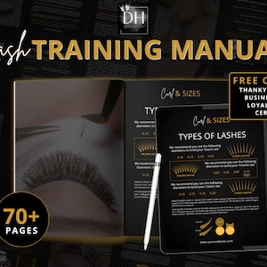 70+ Lash extension training template, lash Extension Training Manual, lash training template, lash training book editable, lash aftercare
