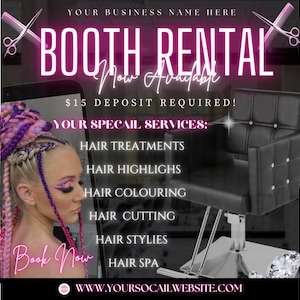 Dépliant de location de stand, modèle de Flyer bricolage, dépliant de location de magasin, dépliant de location de stand en toile, dépliant sur les réseaux sociaux, dépliant commercial prédéfini