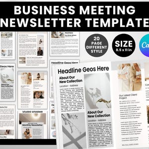 20 Editable Business Newsletter Template, Editable Newsletter Template ...