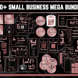 150 Mega Business Bundle, Craft Show Bundle, Minimalist Editable Business, Invoice Template, Order Form, Scan to Pay, Price List,Craft Fair