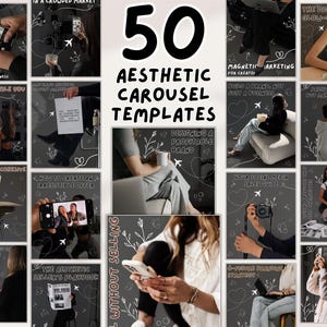 Cozy Instagram Carousel Templates - MRR PLR Digital Products - Perfect for Social Media Growth - Easy to Use, PLR