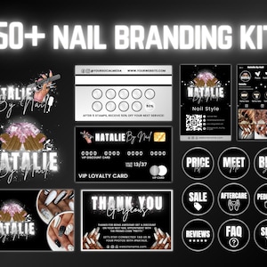 50+ Nail Tech Instagram Templates | Nail Artist Instagram Post | Nail Technician Social Media Posts | Nails Templates | Aesthetic Instagram